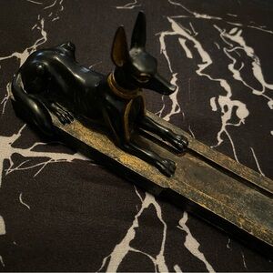 Vintage Egyptian Anubis Incense Stick & Cone Burner